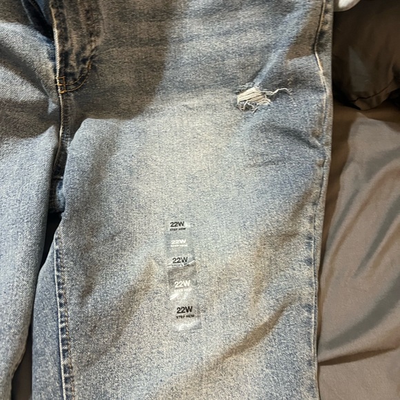 Stylish Blue Flare Women's Jeans - Picture 4 of 6